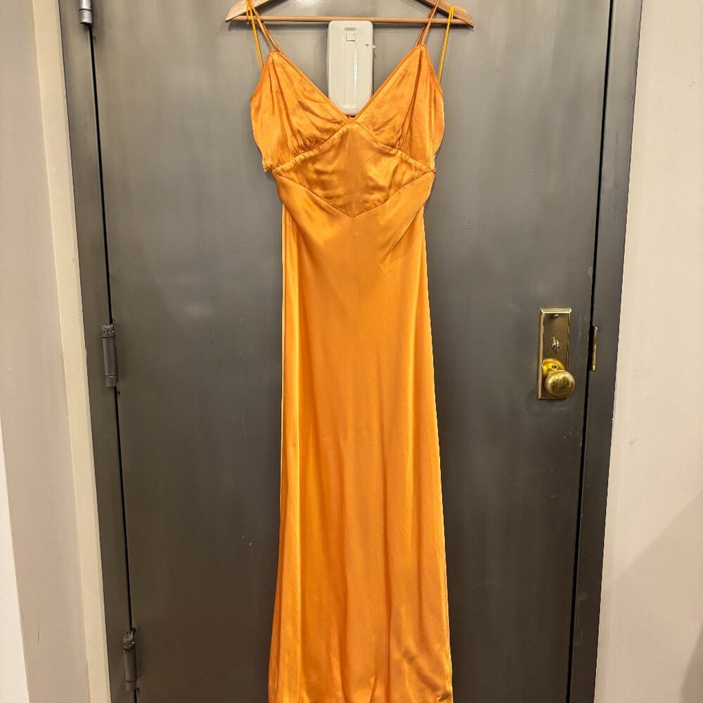 Bardot Orange Slip Dress